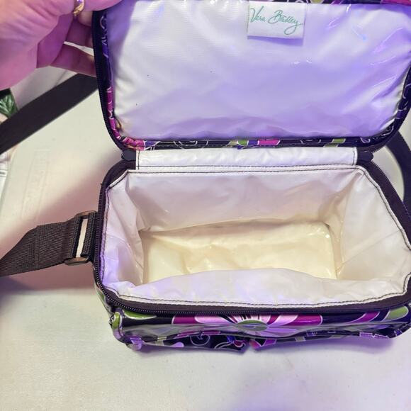 VERA BRADLEY Pink and Brown insulated tote Super Cute! - Picture 4 of 9